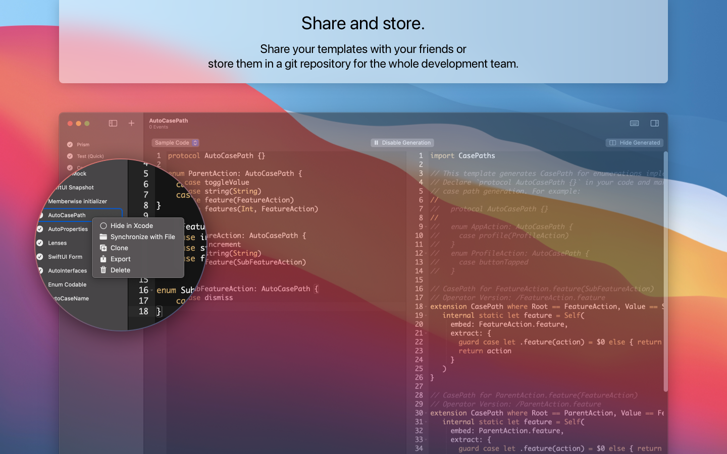 Code generation in action
