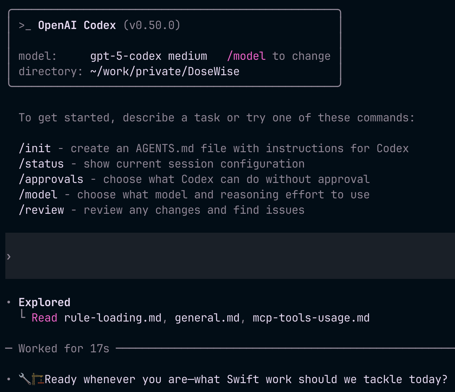 LLM loading rules example